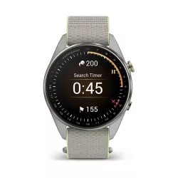 Montre GPS Garmin S72 - 47mm Titane Silver/Citron