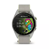 Montre GPS Garmin S72 - 47mm Titane Silver/Citron