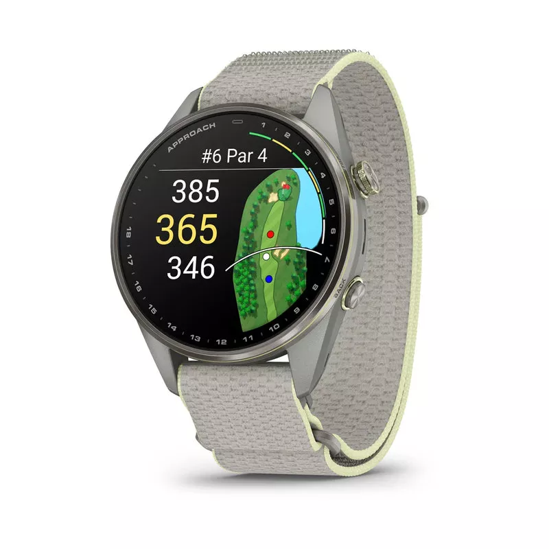 Montre GPS Garmin S72 - 47mm Titane Silver/Citron