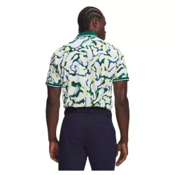 Polo Under Armour UA ArmourDry Print Rib Polo FW26 White Campus Ivy