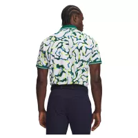 Polo Under Armour UA ArmourDry Print Rib Polo FW26 White Campus Ivy