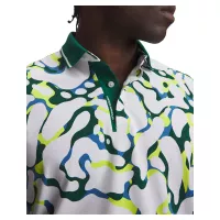 Polo Under Armour UA ArmourDry Print Rib Polo FW26 White Campus Ivy