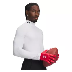 Sous Couches Under Armour ColdGear Fitted Mock FW26 White
