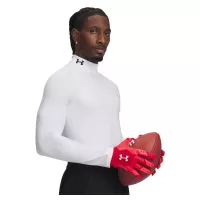 Sous Couches Under Armour ColdGear Fitted Mock FW26 White