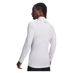 Sous Couches Under Armour ColdGear Fitted Mock FW26 White