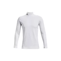 Sous Couches Under Armour ColdGear Fitted Mock FW26 White