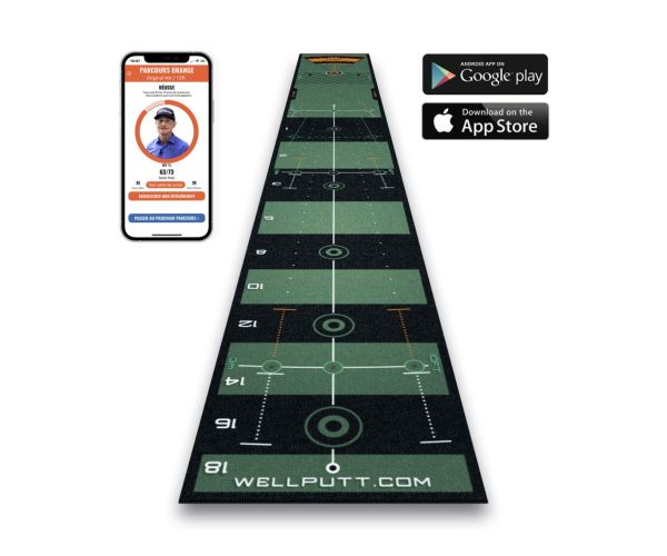 Tapis de Putting Wellputt 4M : Votre Green d'Entraînement Personnel