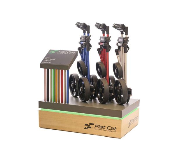 Chariot Manuel Flat Cat Push - Couleurs premium Présentoir