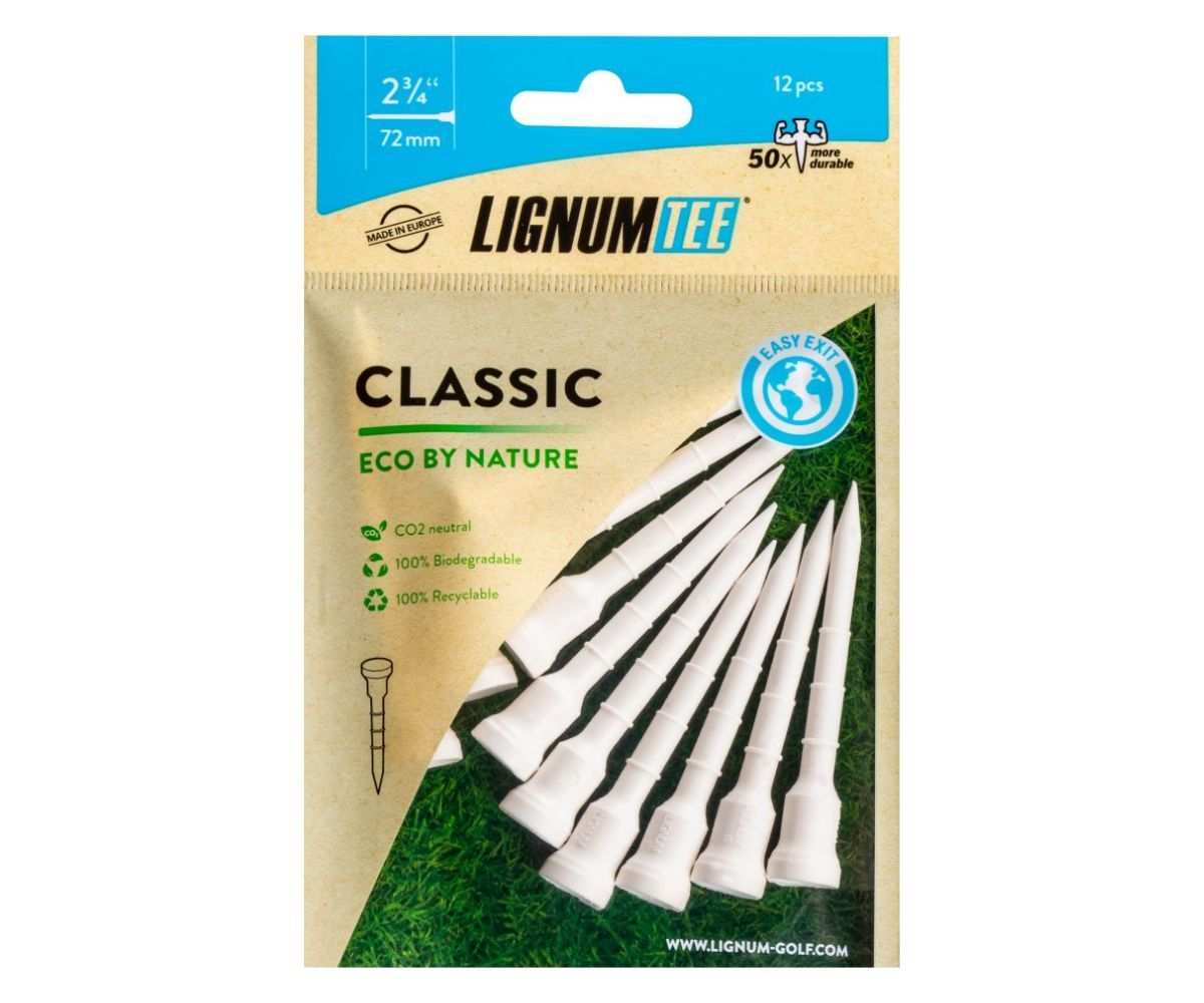 Tees Lignum 72mm Eco By Nature Blancs x12