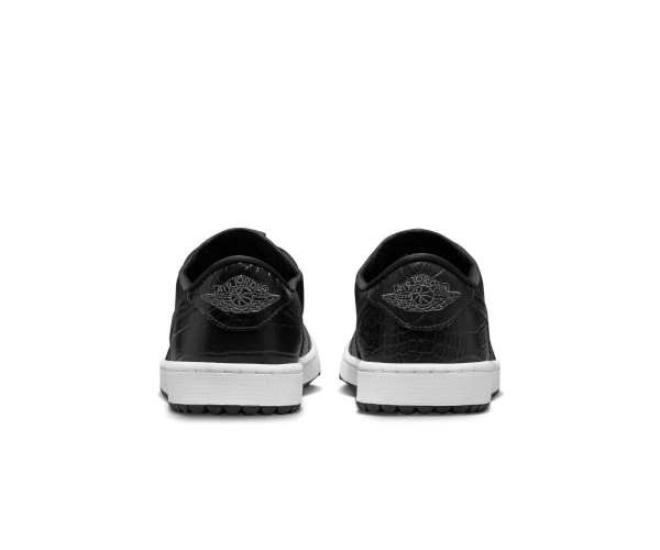 Chaussures Nike Air Jordan 1 Low G Black White Vue Arrière