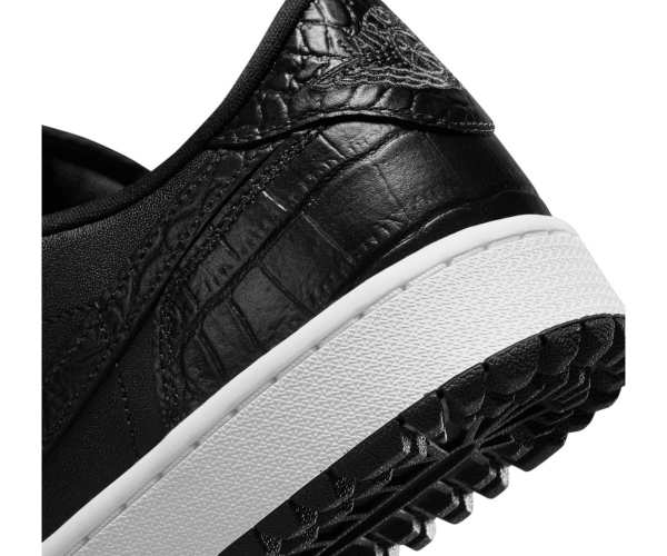 Chaussures Nike Air Jordan 1 Low G Black White Vue Talon Chaussure