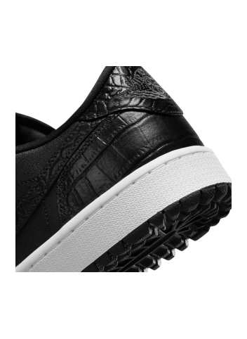 Chaussures Nike Air Jordan 1 Low G Black White Vue Talon Chaussure
