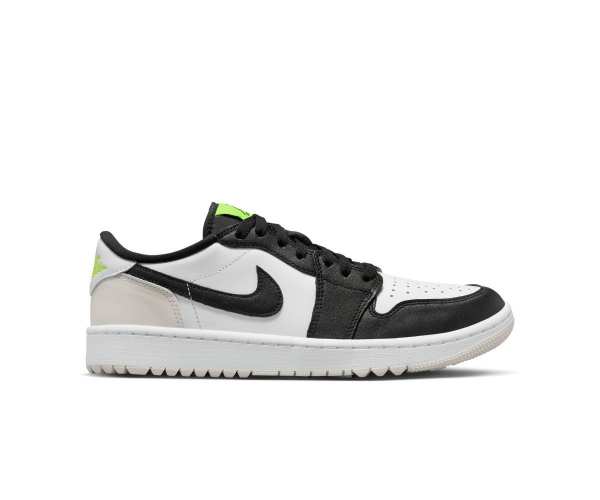 Chaussures Nike Air Jordan 1 Low White Black Yellow Présentation