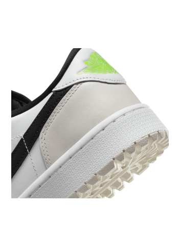 Chaussures Nike Air Jordan 1 Low White Black Yellow Talon Chaussure