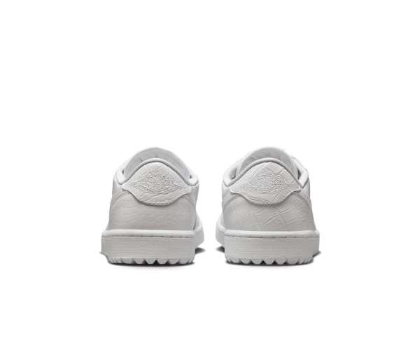 Chaussures Nike Air Jordan 1 Low White White Présentation Arrière