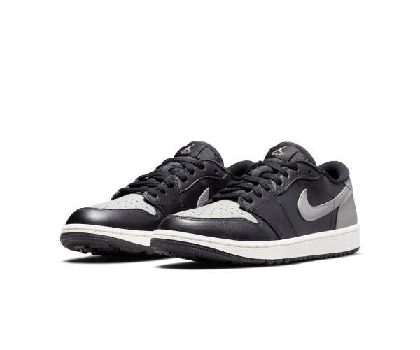 Chaussures Nike Air Jordan 1 Low Grey Black Présentation Profil