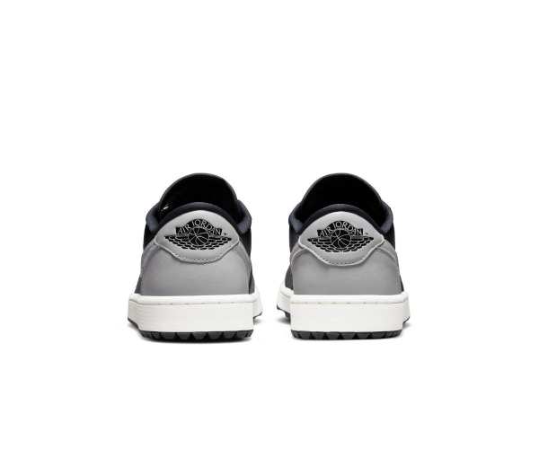 Chaussures Nike Air Jordan 1 Low Grey Black Présentation Arrière