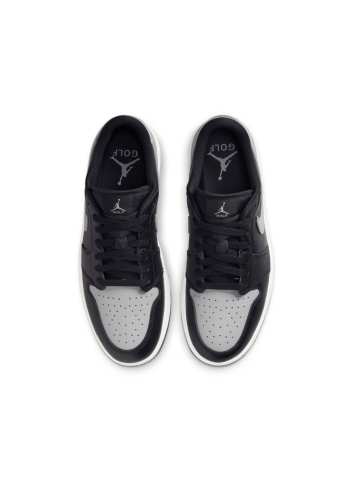 Chaussures Nike Air Jordan 1 Low Grey Black Présentation Dessus