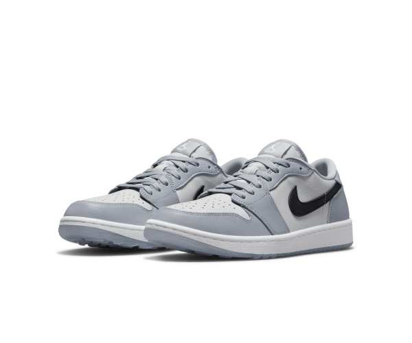 Chaussures Nike Air Jordan 1 Low Grey White Présentation Profil