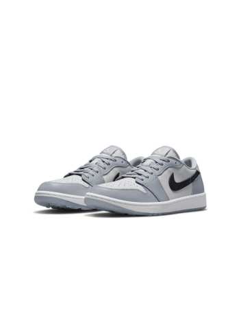 Chaussures Nike Air Jordan 1 Low Grey White Présentation Profil