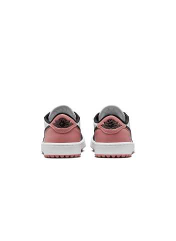 Chaussures Nike Air Jordan 1 Low White Black Pink Présentation Arrière