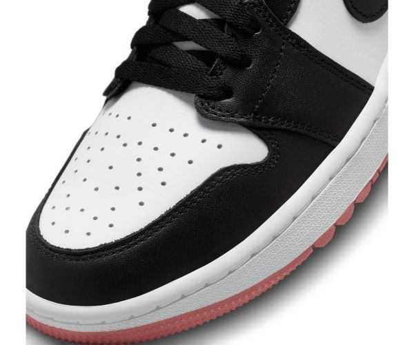 Chaussures Nike Air Jordan 1 Low White Black Pink Pointe Chaussure