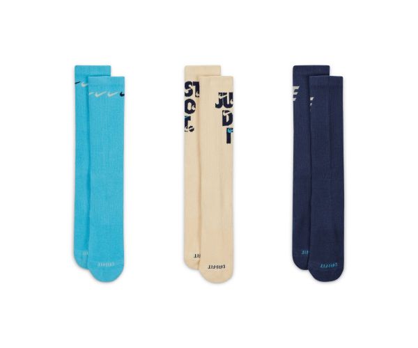 Chaussettes de Sport Mi-Mollet Nike Everyday Plus Cushioned 3P