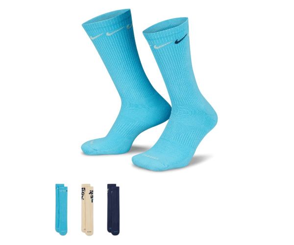 Chaussettes de Sport Mi-Mollet Nike Everyday Plus Cushioned 3P
