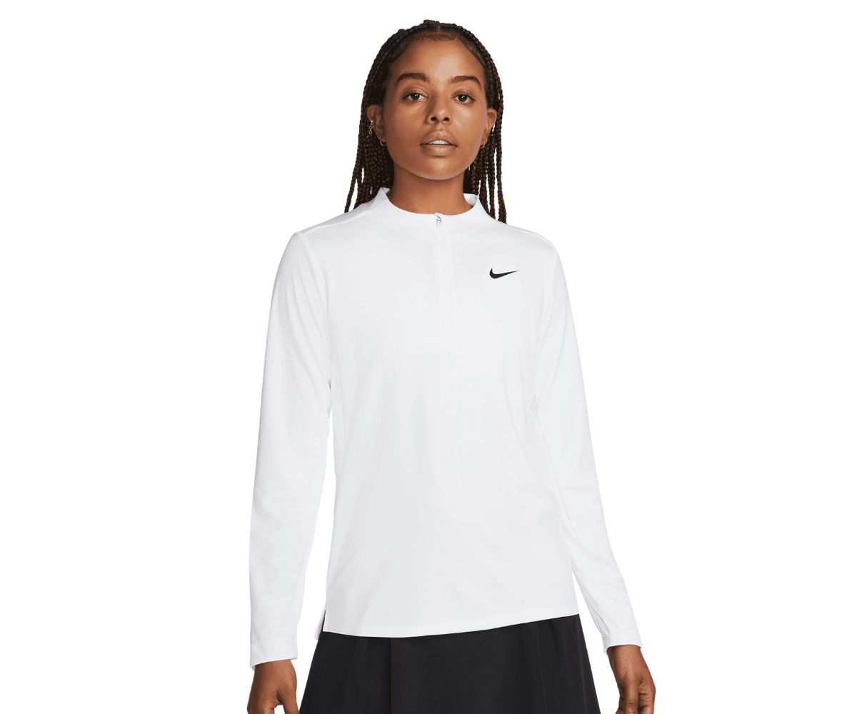 Sweat Femme Nike Dri-Fit Advantage UV 1/2 Zip Top White