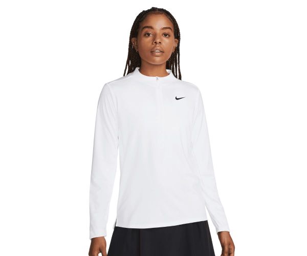 Sweat Femme Nike Dri-Fit Advantage UV 1/2 Zip Top White