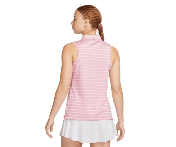 Polo Femme Sans Manches Nike Dri-Fit Victory Stripe