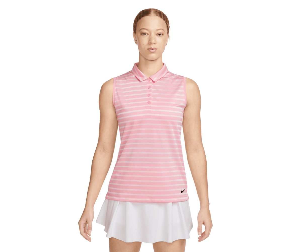 Polo Femme Sans Manches Nike Dri-Fit Victory Stripe