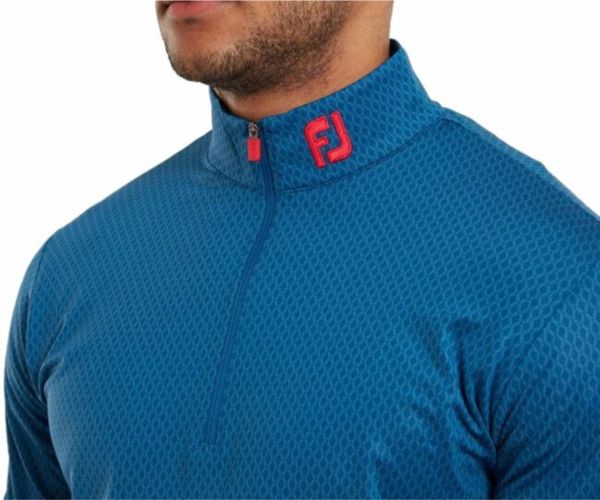 Pull Footjoy Tonal Print Knit Chill-Out 1/2 Zip