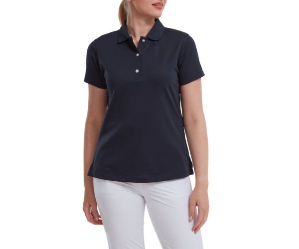 Polo Femme Footjoy Stretch Pique Solid SS24 Navy